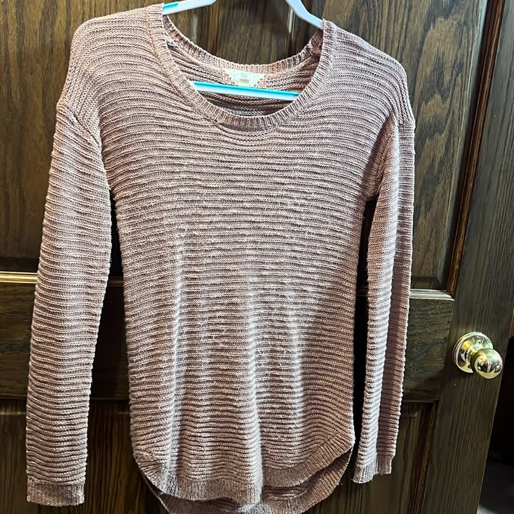 Pink Rose Sweater-Lightweight, Knit